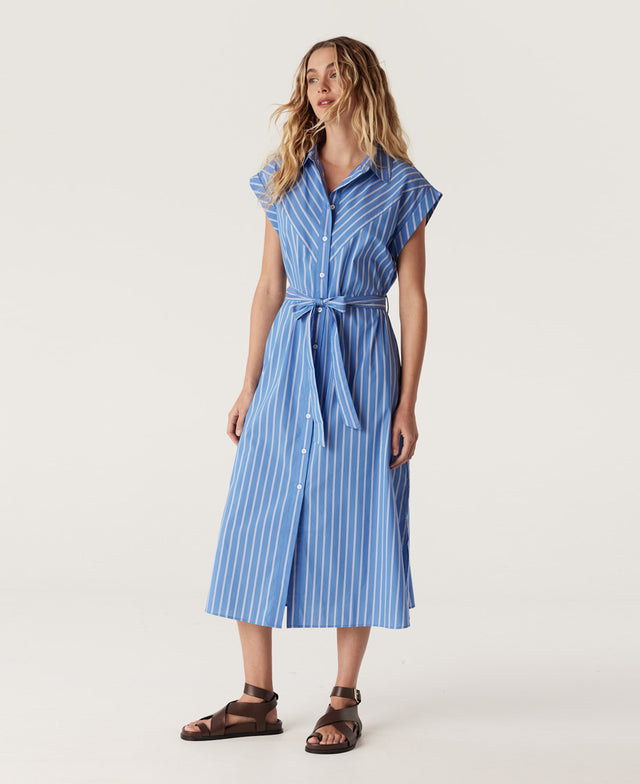 Felicity Stripe Poplin Dress