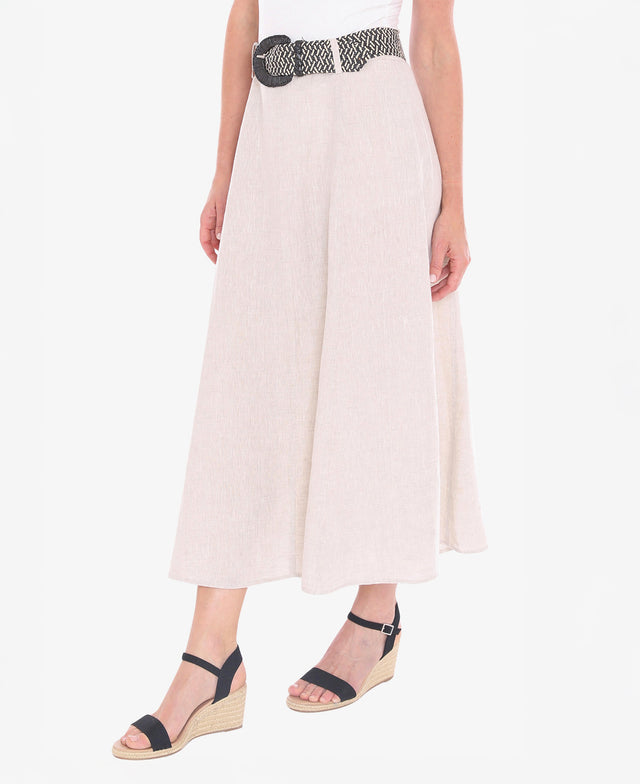 Belted Panel Skirt
