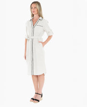 Blanket Stitch Shirt Dress