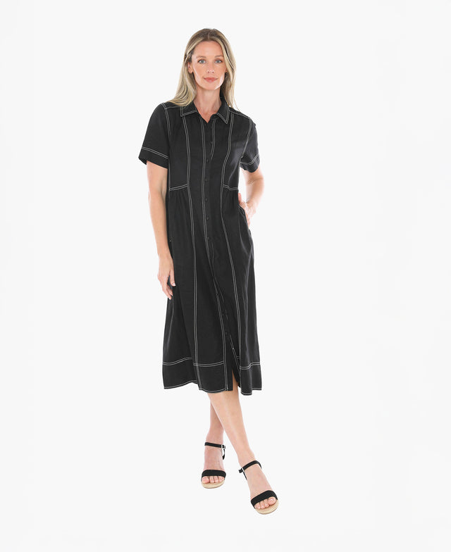 Contrast Stitch Dress