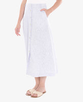 Core Stripe Button Skirt