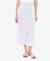 Core Stripe Button Skirt