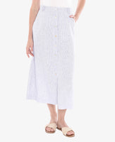 Core Stripe Button Skirt