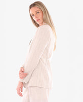 Pinstripe Linen Jacket