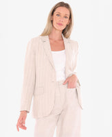 Pinstripe Linen Jacket