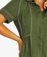 Seam Detail Shirt Dress