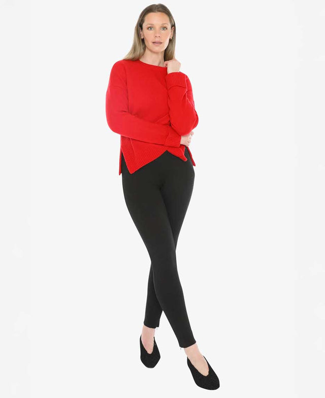 Side Detail Crew Pullover