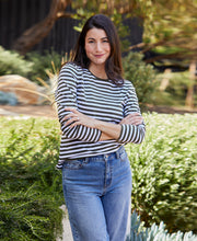 Stripe L/S Crew Tee