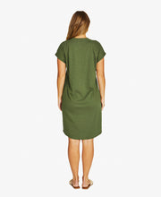 V Slub Dress