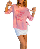 Rose All Day Puff Print Sweatshirt