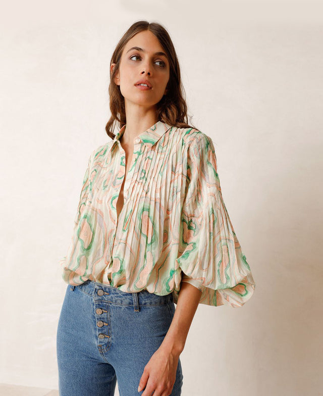 Pleated Geode Shirt