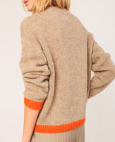 Contrast Trim Knit