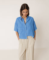 Crop Linen Shirt