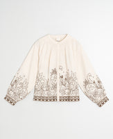 Floral Hem Blouse