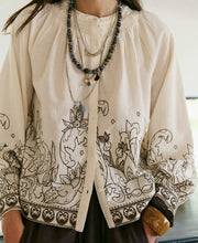 Floral Hem Blouse