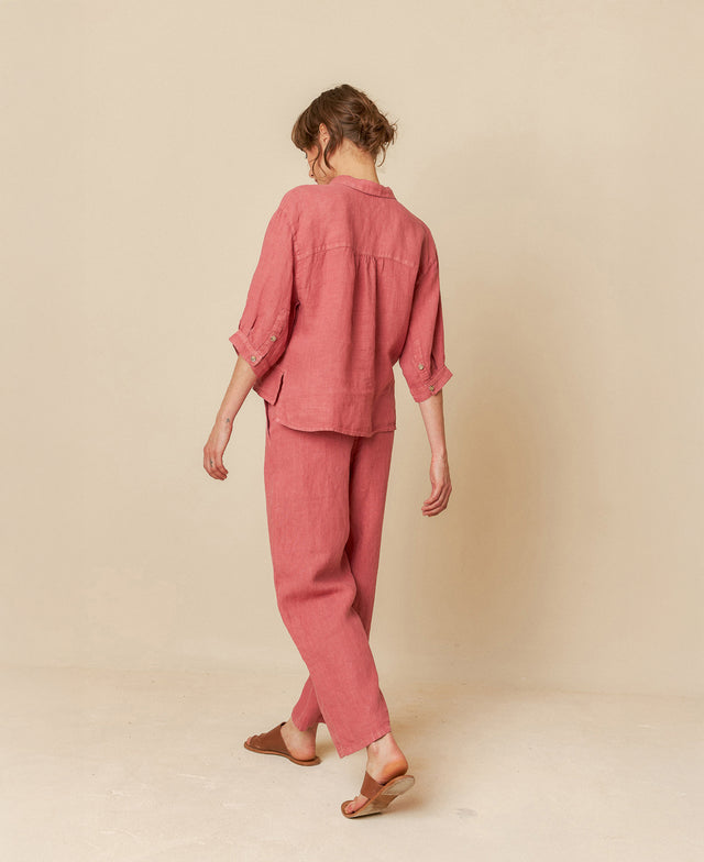 Linen Box Cut Shirt