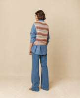 Multi Colour Crochet Knit Vest