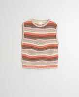 Multi Colour Crochet Knit Vest