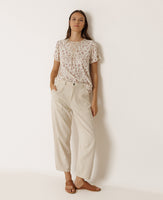 Round Neck Lace Shirt
