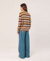 Round Neck Stripe Knit