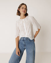 Schiffli Boxy Shirt
