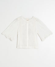 Schiffli Boxy Shirt