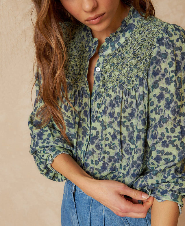 Smock Embroidered Shirt