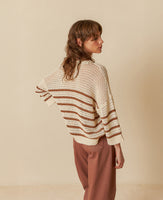 Two Tone Stripes Sweater