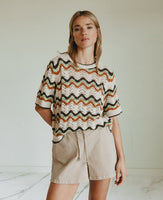 Zig Zag Crochet Sweater