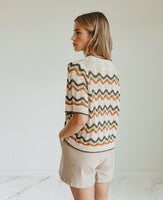Zig Zag Crochet Sweater