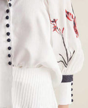 Charlotte Linen Ramie Embroidery Shirt