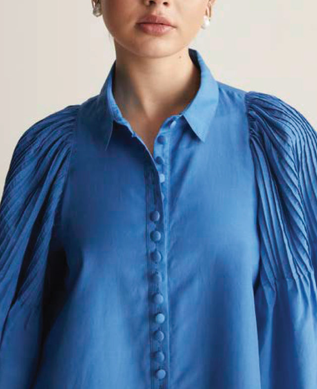 Lorraine Silk Cotton Trapeze Shirt