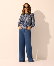 Leigh Mid Rise Wide Leg Pant