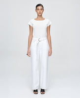 Belted Wide Leg Jean