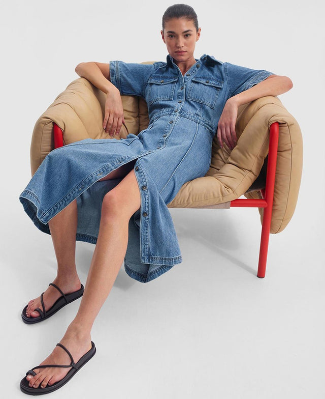 Jacque Denim Shirt Dress