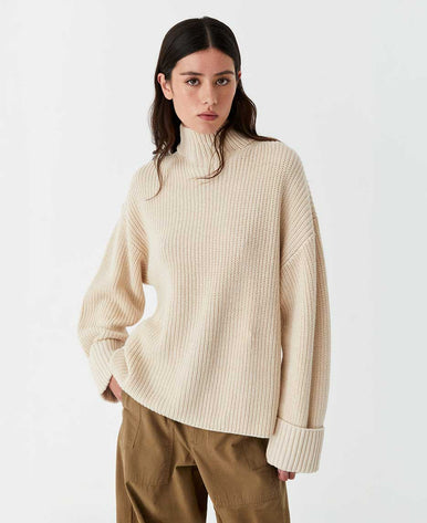 新品　BRIEFING　FINE MERINO HIGH NECK KNIT Shop Che Che Round Neck Sweater, 100% Merino - Womens | VPO