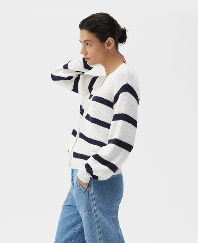 Breton Knit Cardigan