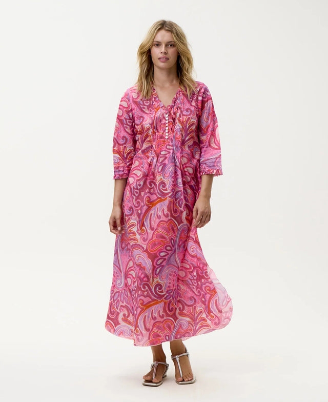 Praiano Long Poppy Dress