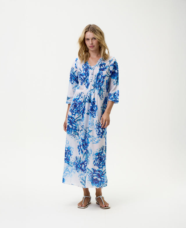 Kefalonia Long Poppy Dress