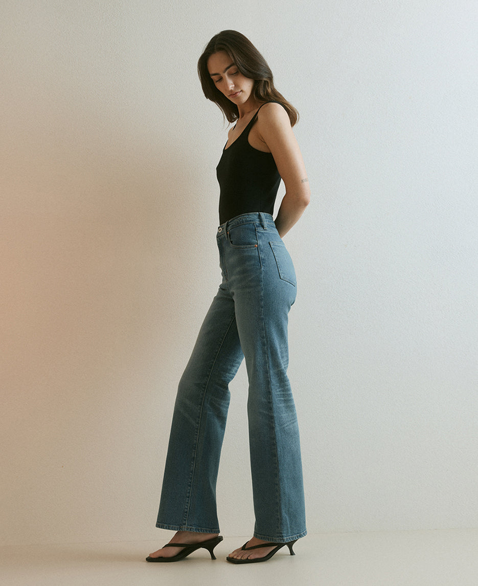 Cindy High Rise Bootleg Laguna Jean