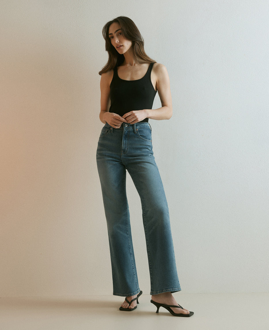 Cindy High Rise Bootleg Laguna Jean