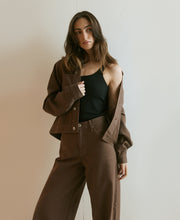 Claudia High Rise Relaxed Cacao Jean