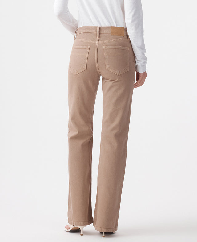 Effie Mid Rise Flare Mushroom Jean