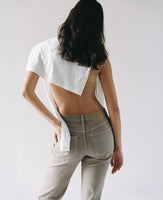 Effie Mid Rise Flare Mushroom Jean