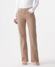 Effie Mid Rise Flare Mushroom Jean