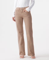 Effie Mid Rise Flare Mushroom Jean