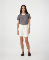 Martha Mid Rise Long White Short