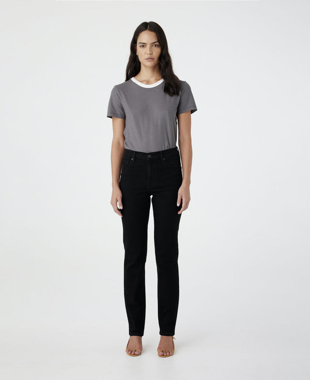 Phoenix High Rise Slim Black Jean