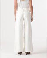 Skye Mid Rise Wide Jean Bone