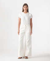 Skye Mid Rise Wide Jean Bone
